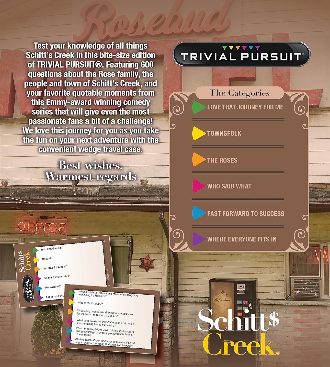 image:imageTrivial Pursuit Schitts Creek Edition Trivia Game Questions from Schitts Creek 600 Questions amp Die in Travel Container Officially Licensed Schitts Creek Game