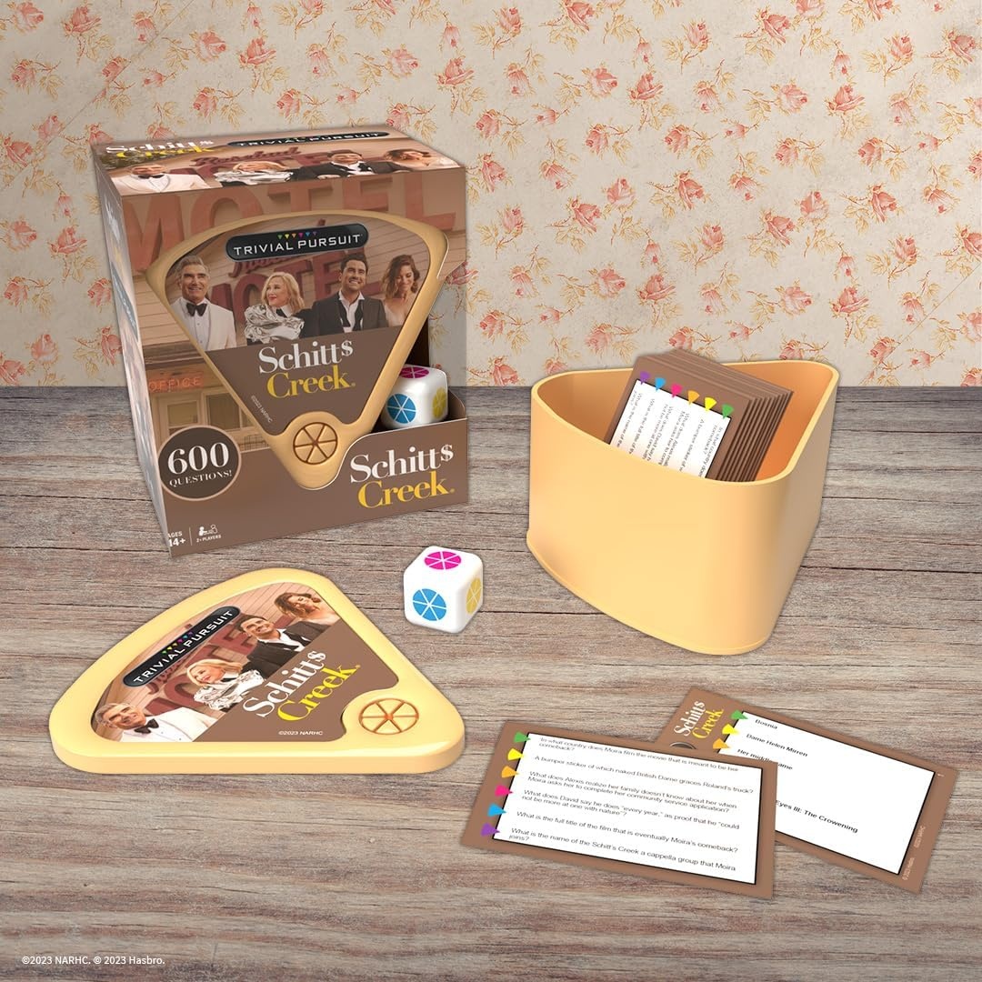 image:imageTrivial Pursuit Schitts Creek Edition Trivia Game Questions from Schitts Creek 600 Questions amp Die in Travel Container Officially Licensed Schitts Creek Game