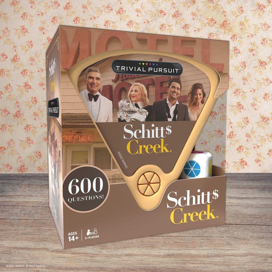 image:imageTrivial Pursuit Schitts Creek Edition Trivia Game Questions from Schitts Creek 600 Questions amp Die in Travel Container Officially Licensed Schitts Creek Game