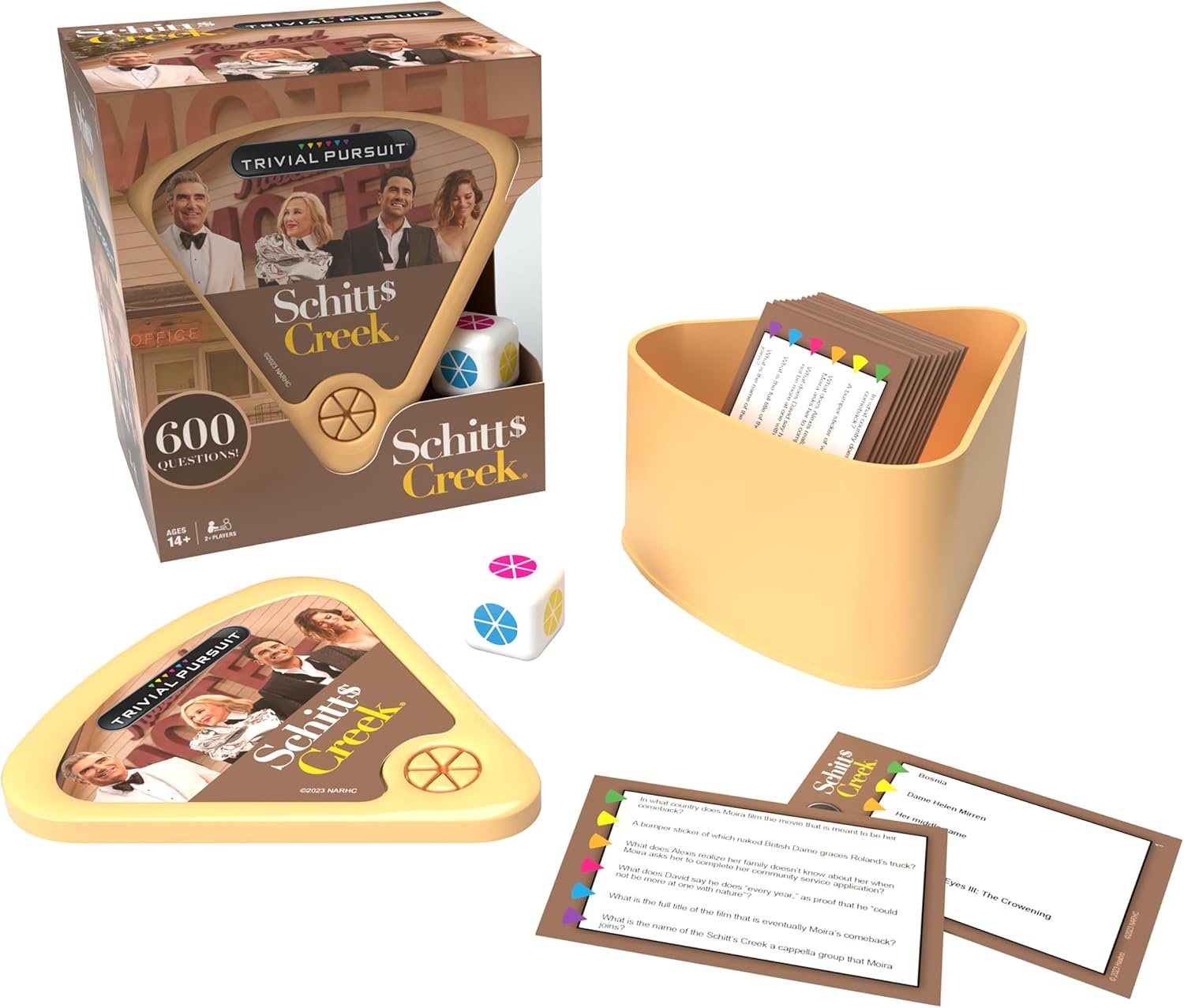 image:imageTrivial Pursuit Schitts Creek Edition Trivia Game Questions from Schitts Creek 600 Questions amp Die in Travel Container Officially Licensed Schitts Creek Game