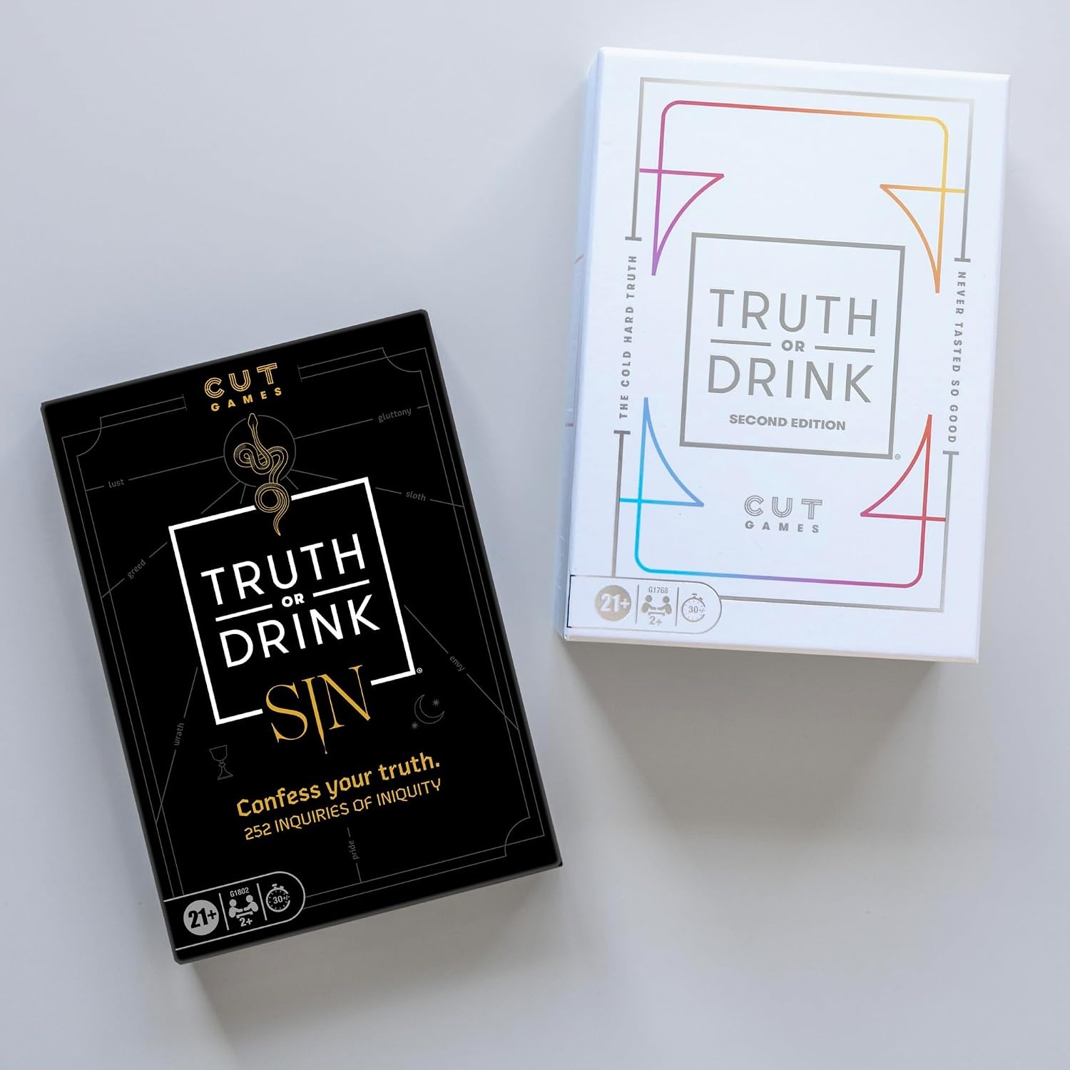image:imageTruth or Drink Bachelorette Party Edition Adult Party Game by Cut 108 Revealing and Hilarious Questions for Girls Nights Out or In Ages 21 2 Players 30 Mins