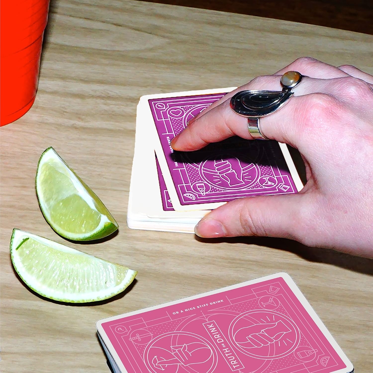 image:imageTruth or Drink Bachelorette Party Edition Adult Party Game by Cut 108 Revealing and Hilarious Questions for Girls Nights Out or In Ages 21 2 Players 30 Mins