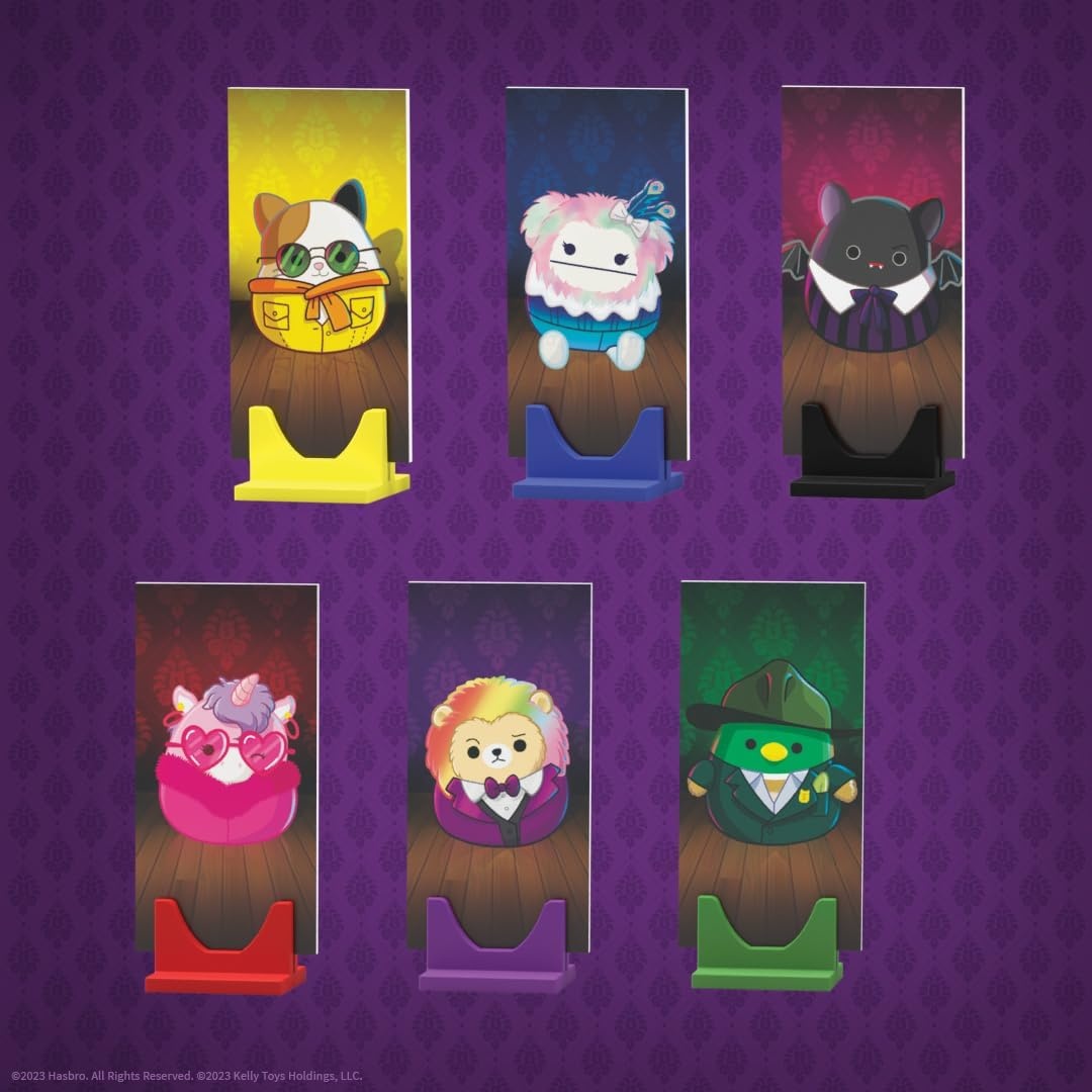 image:imageUSAOPOLY CLUE Squishmallows Board Game Official Squishmallows Merchandise Collectible Clue Game Featuring Cam Emily Leonard Lola and More