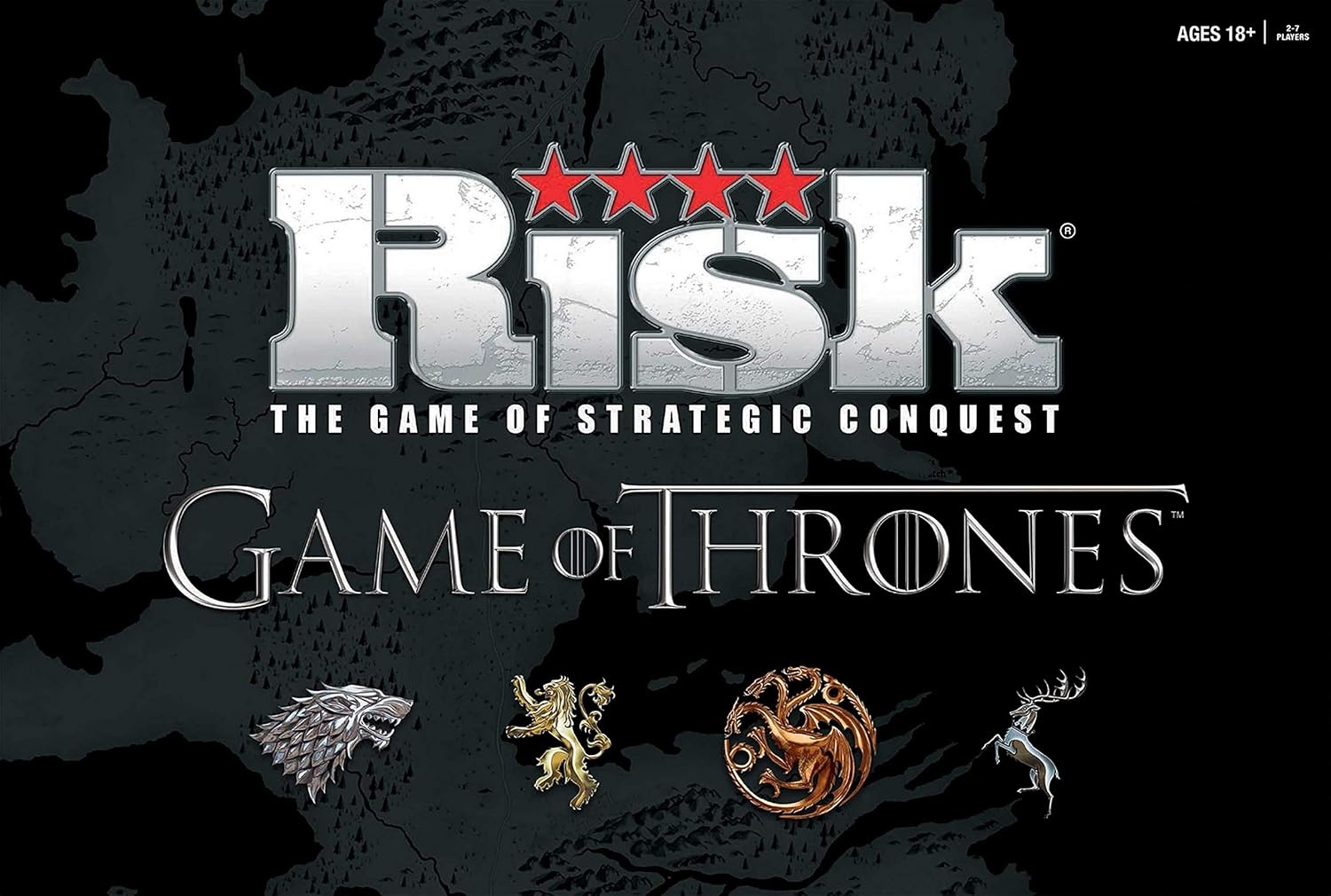 image:imageUSAOPOLY Risk Themed Game of Thrones Strategy Board Game for Game of Thrones Fans Official Merchandise Based on The TV Show on HBO Orignal Color