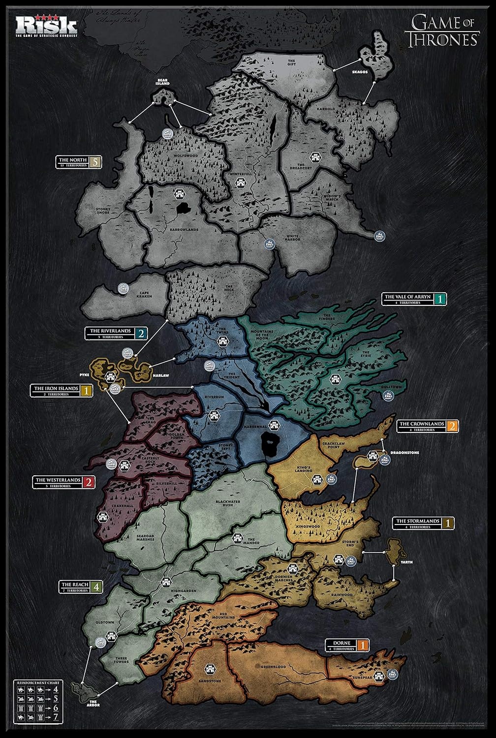 image:imageUSAOPOLY Risk Themed Game of Thrones Strategy Board Game for Game of Thrones Fans Official Merchandise Based on The TV Show on HBO Orignal Color