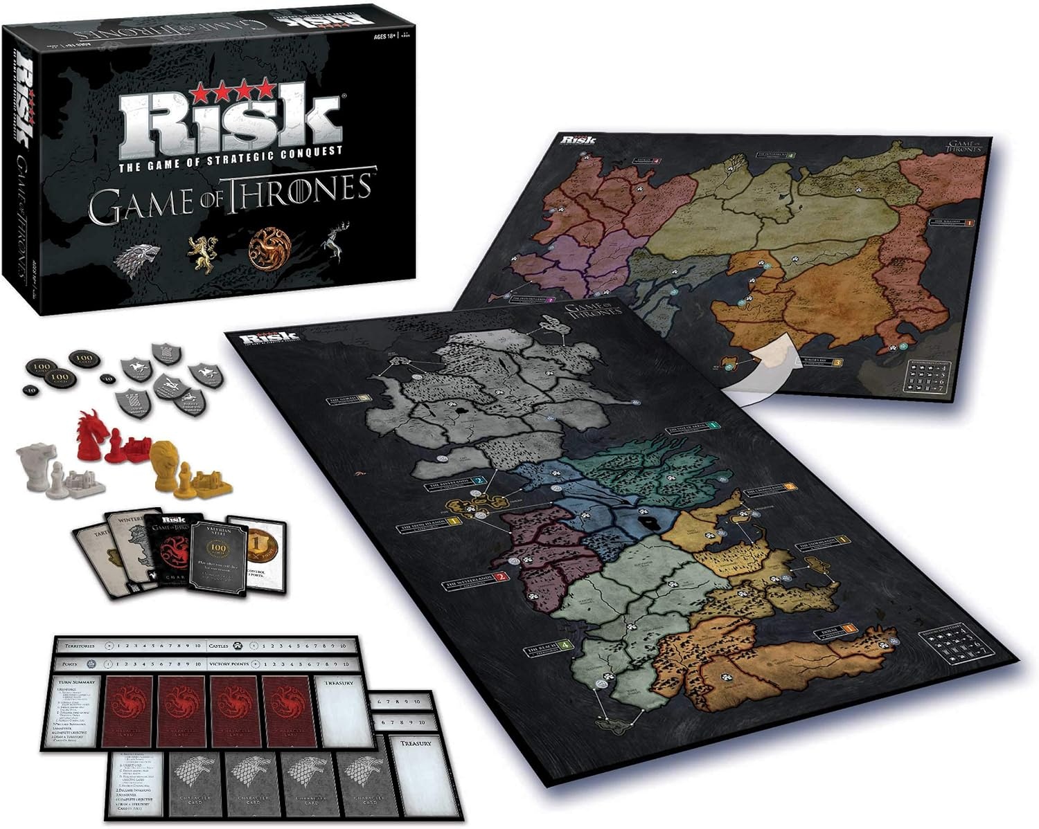 image:imageUSAOPOLY Risk Themed Game of Thrones Strategy Board Game for Game of Thrones Fans Official Merchandise Based on The TV Show on HBO Orignal Color