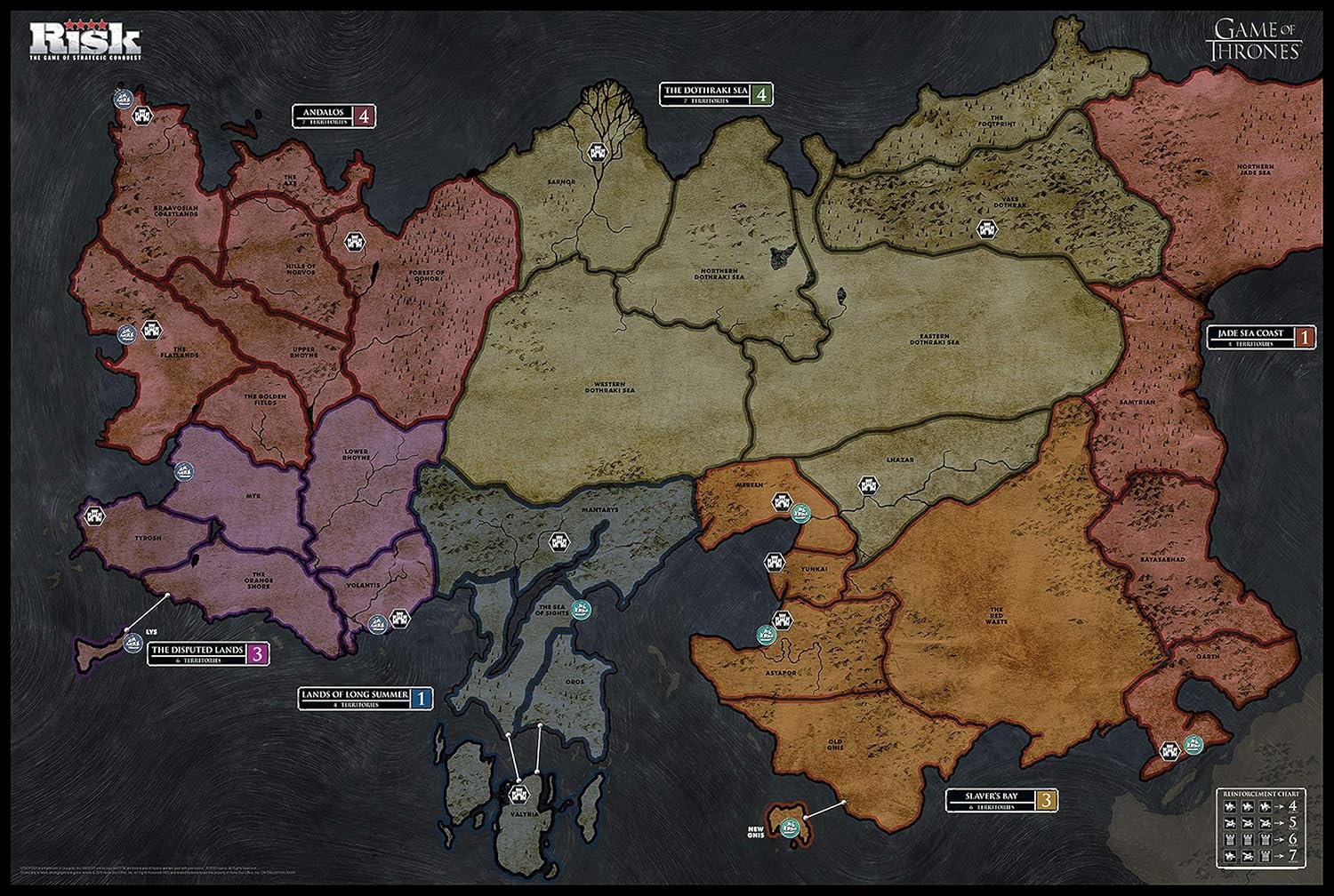 image:imageUSAOPOLY Risk Themed Game of Thrones Strategy Board Game for Game of Thrones Fans Official Merchandise Based on The TV Show on HBO Orignal Color