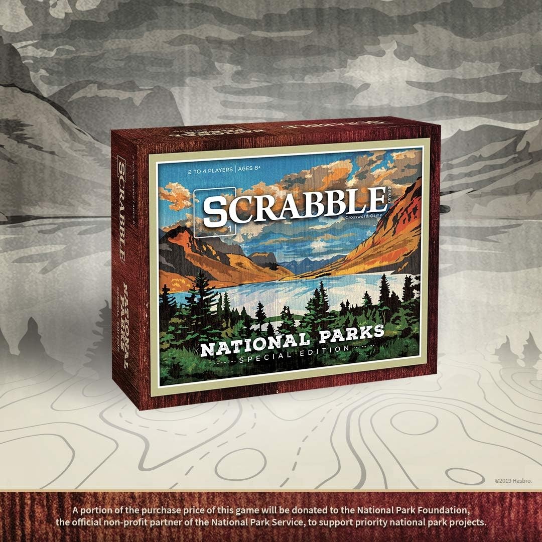 image:imageUSAopoly Scrabble National Parks Ages 8 24 Players 1 Set Brown lawngameequipment