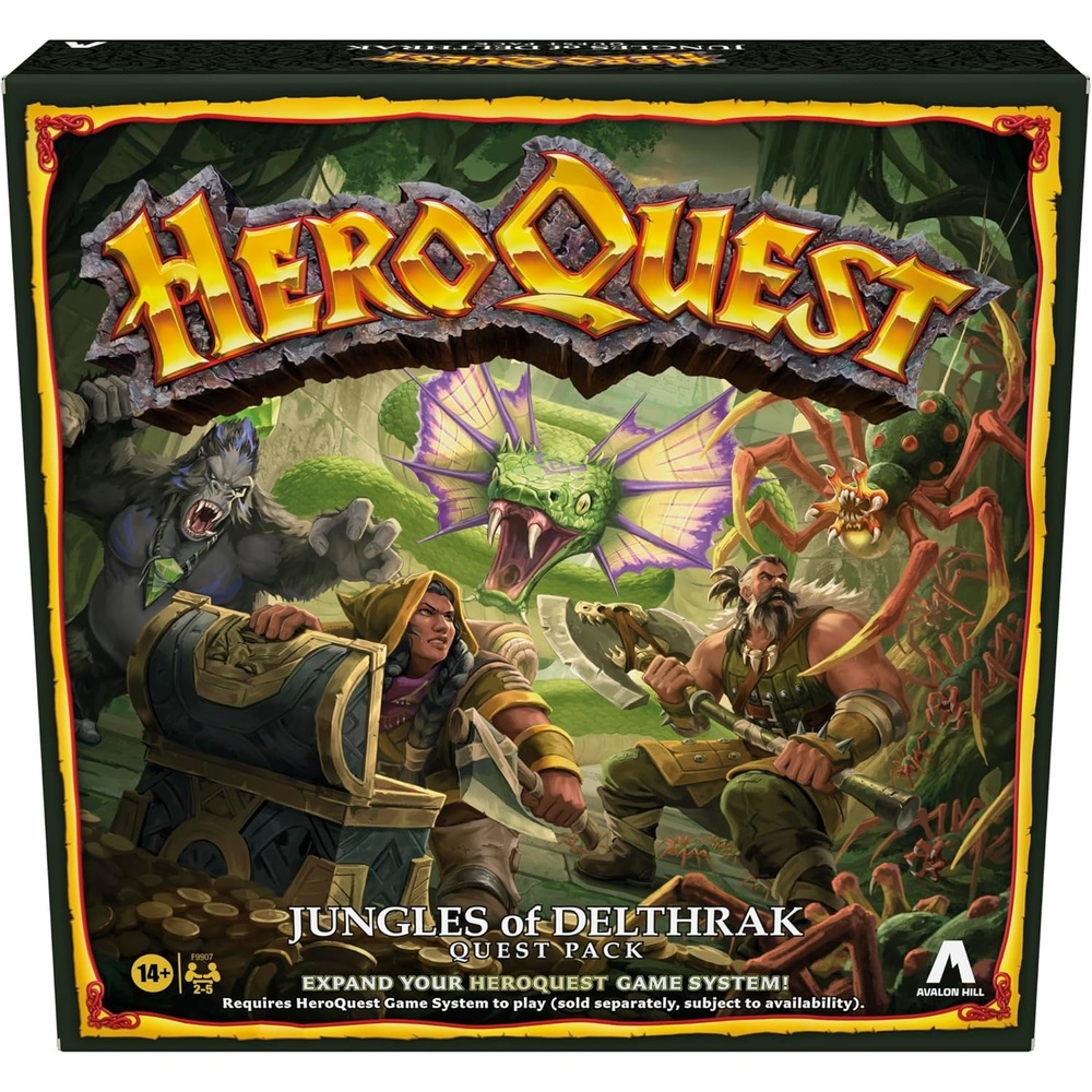 image:imageAvalon Hill HeroQuest Jungles of Delthrak Quest Pack Roleplaying Games Ages 14 2 to 5 Players Requires HeroQuest Game System to Play