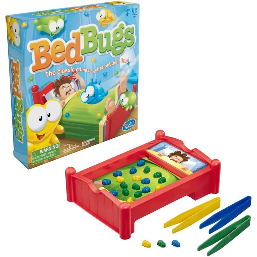 image:imageBed Bugs Board Game The Classic Game of CritterCatchin Fun Kids and Preschool Games Ages 4 and Up 2 to 3 Players Family Games Easter Gift for Kids Amazon Exclusive