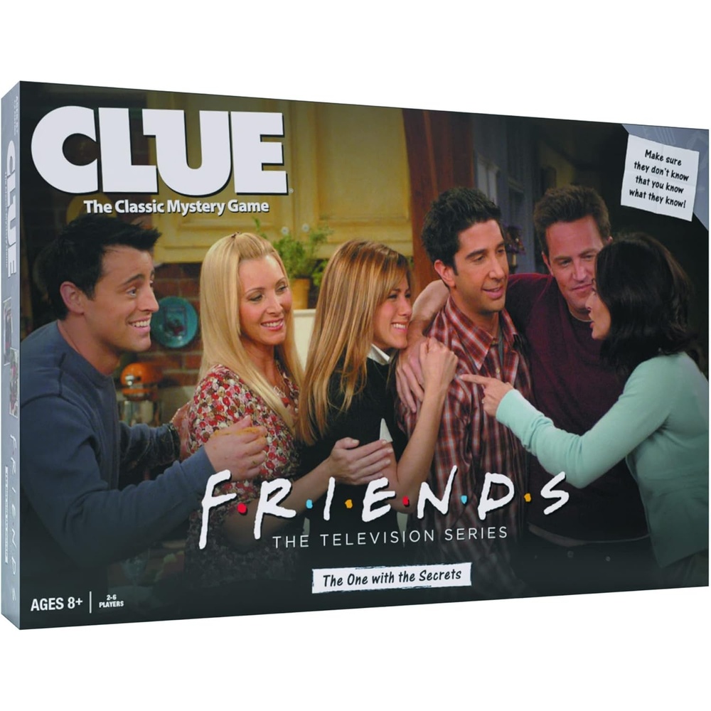 image:imageCLUE Friends  Solve the Mystery in This Collectible Clue Game  Featuring Characters amp Locations from Friends TV Sitcom Series  OfficiallyLicensed Friends TV Show Game amp Merchandise