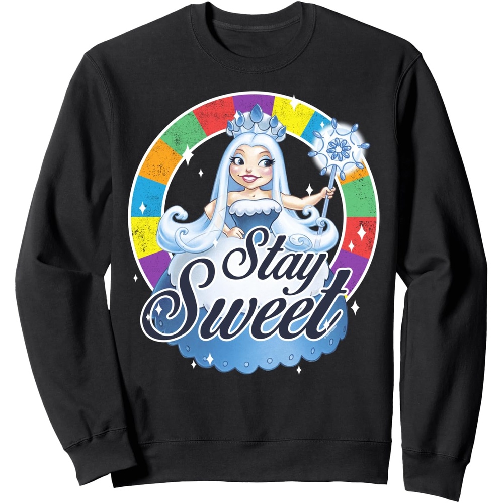 image:imageCandy Land Stay Sweet Princess Frostine Game Wheel Logo SweatshirtBlack