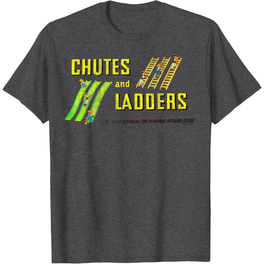image:imageChutes And Ladders Classic Logo TShirtDark Heather Grey