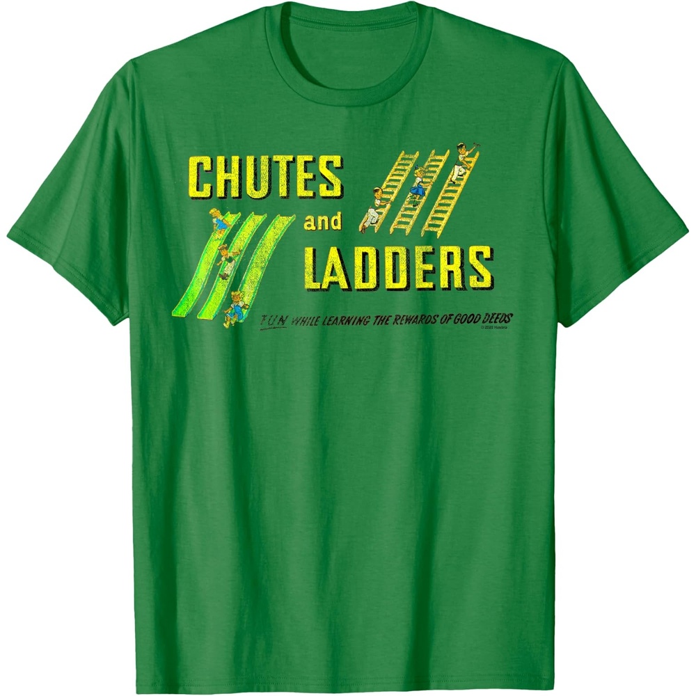 image:imageChutes And Ladders Classic Logo TShirtKelly Green