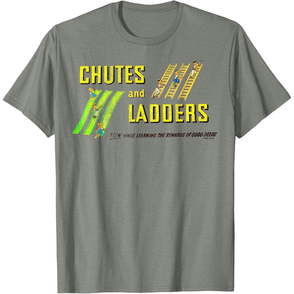 image:imageChutes And Ladders Classic Logo TShirtOlive Heather