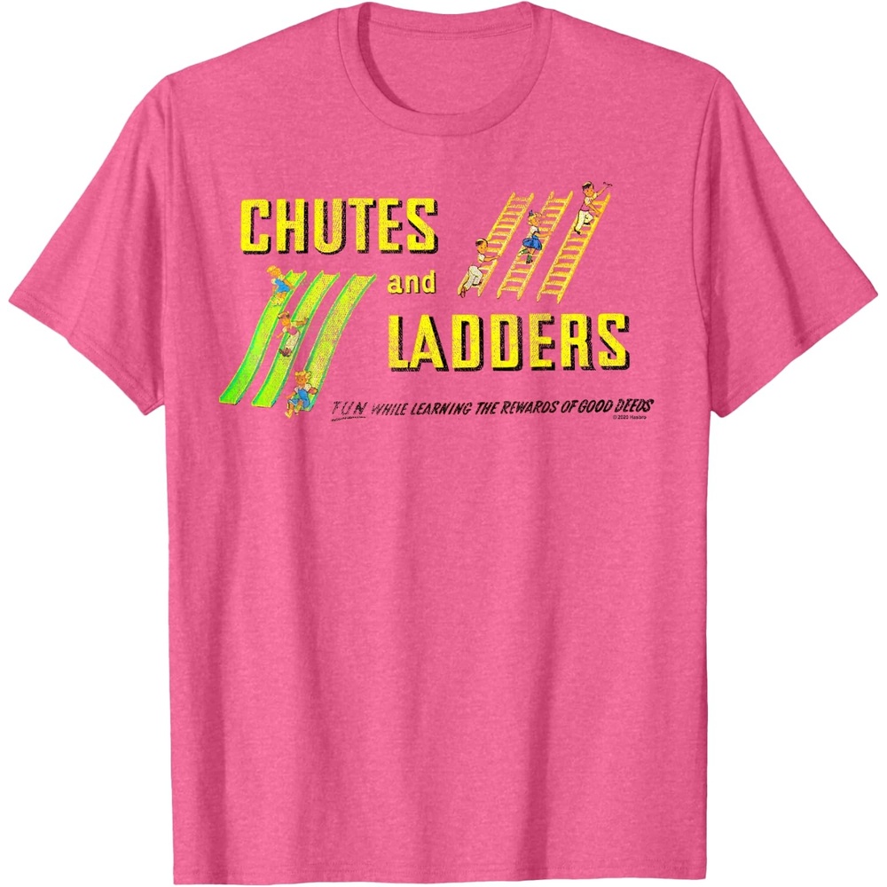 image:imageChutes And Ladders Classic Logo TShirtPink Heather