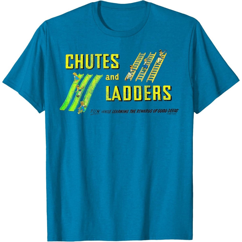 image:imageChutes And Ladders Classic Logo TShirtSapphire Blue