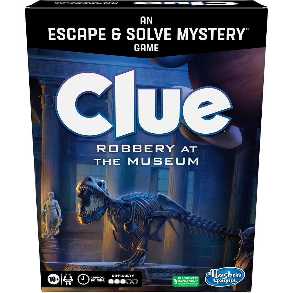 image:imageClue Escape The Midnight Hotel Board Game Clue Escape Room Game 1Time Solve Mystery Games Family Games for Ages 10 16 Players 90 Mins AvgRobbery at the Museum