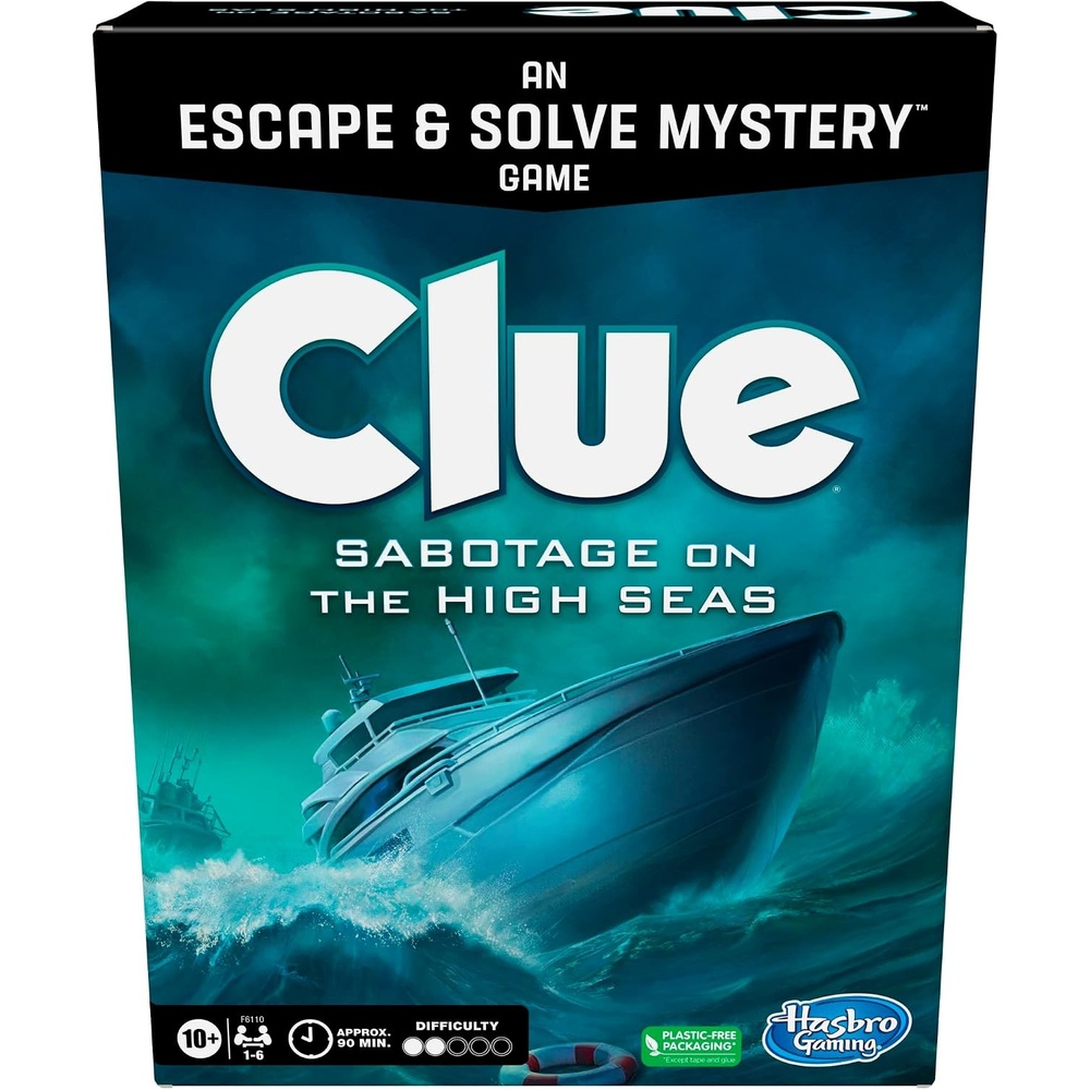 image:imageClue Escape The Midnight Hotel Board Game Clue Escape Room Game 1Time Solve Mystery Games Family Games for Ages 10 16 Players 90 Mins AvgSabotage on the High Seas