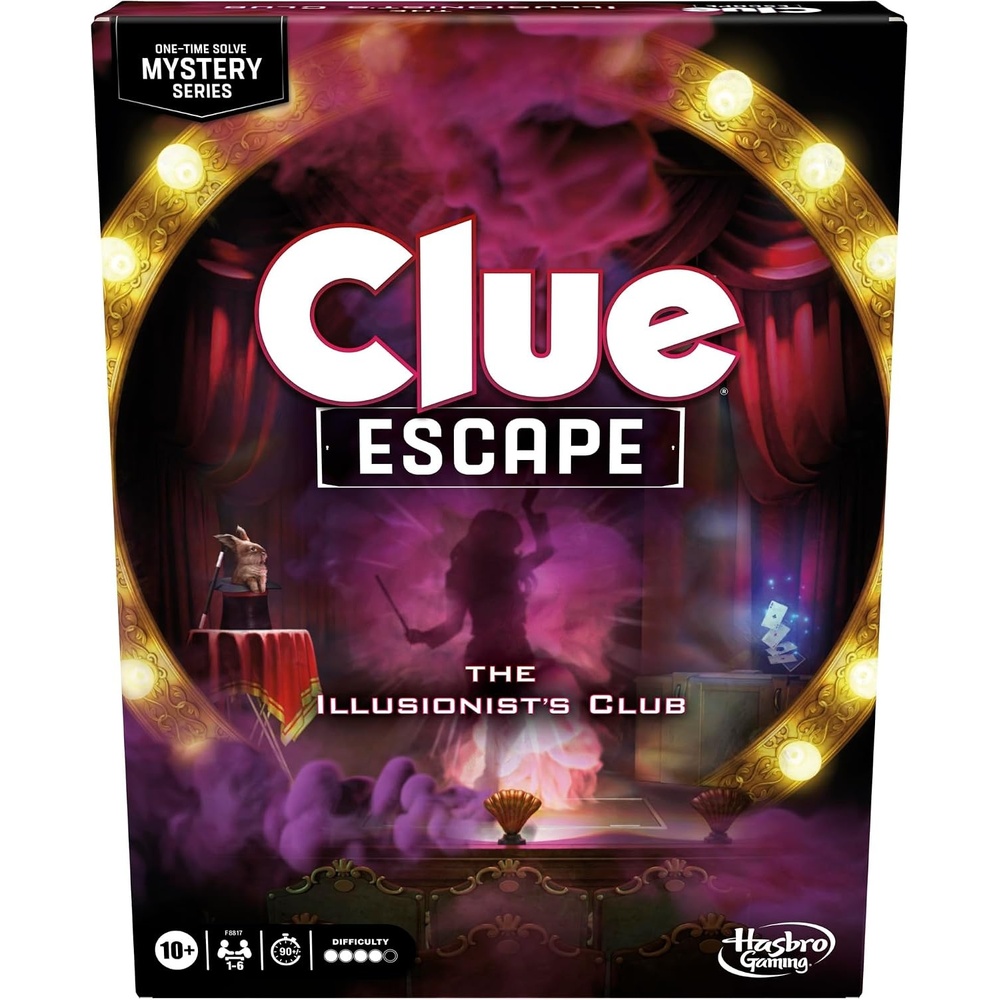 image:imageClue Escape The Midnight Hotel Board Game Clue Escape Room Game 1Time Solve Mystery Games Family Games for Ages 10 16 Players 90 Mins AvgThe Illusionists Club