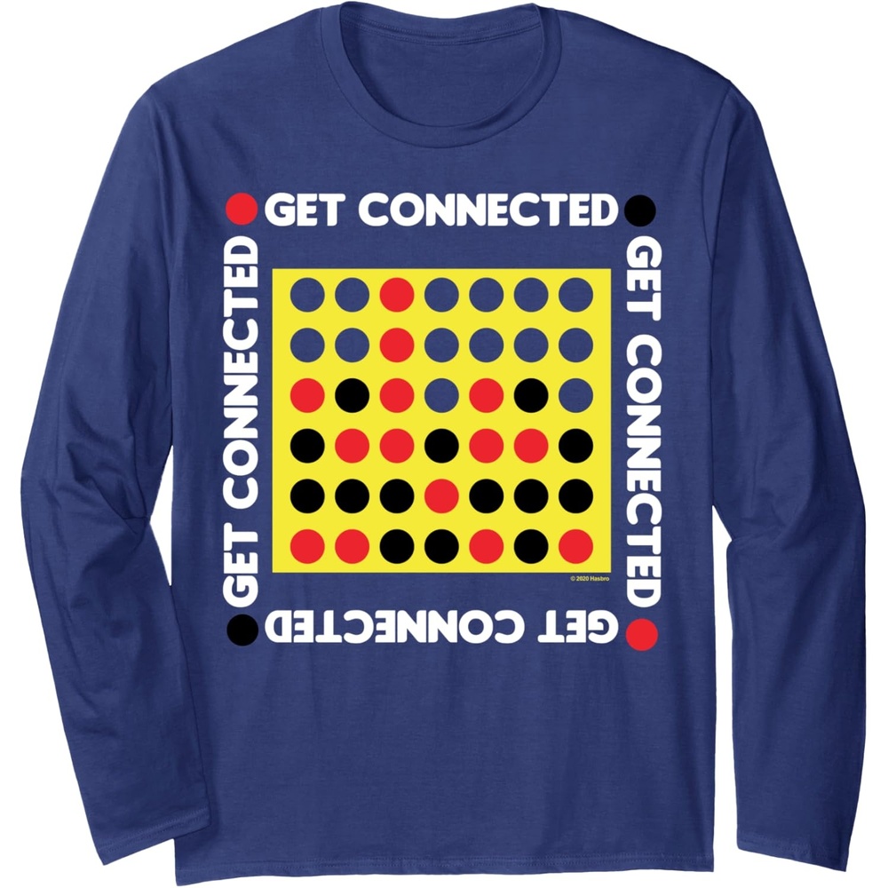 image:imageConnect Four Game Box Up Long Sleeve TShirtNavy Blue