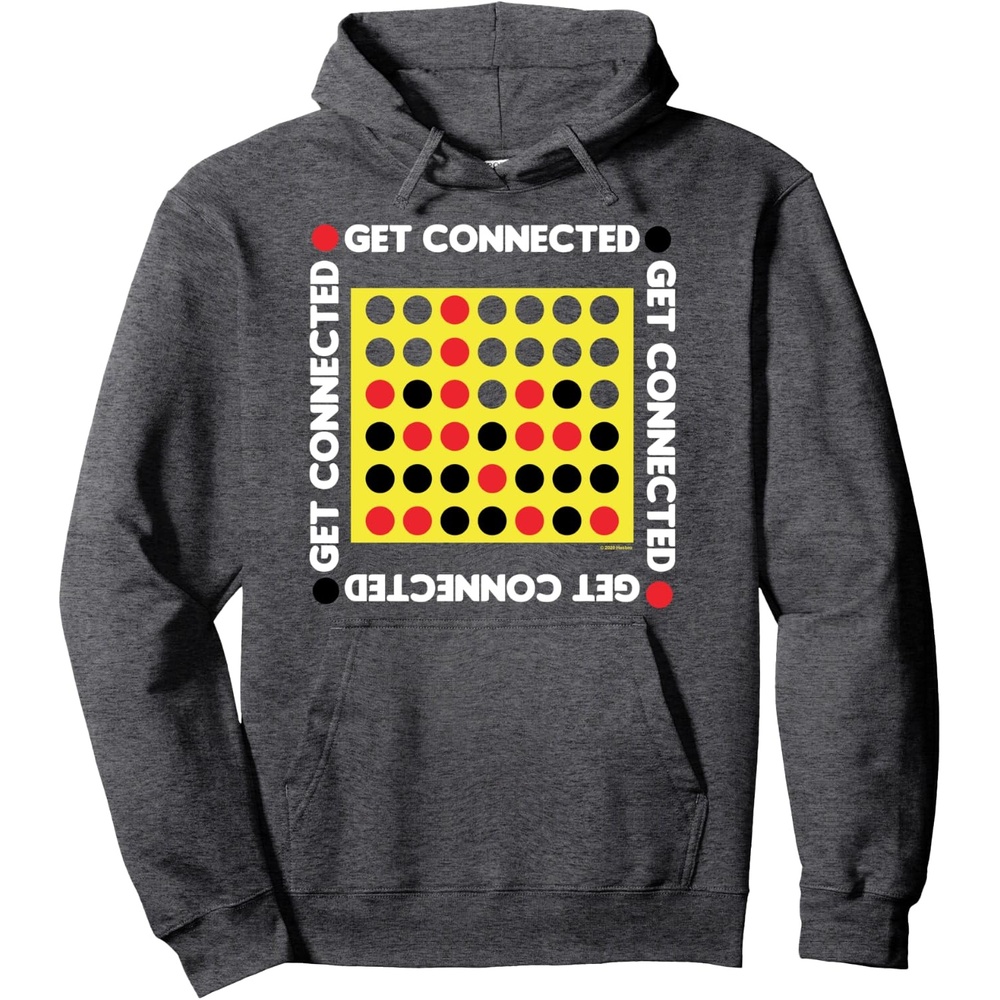image:imageConnect Four Game Box Up Pullover HoodieDark Heather Grey