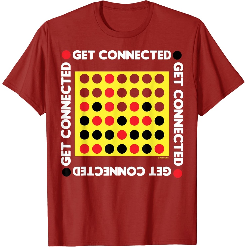 image:imageConnect Four Game Box Up TShirtCranberry Red