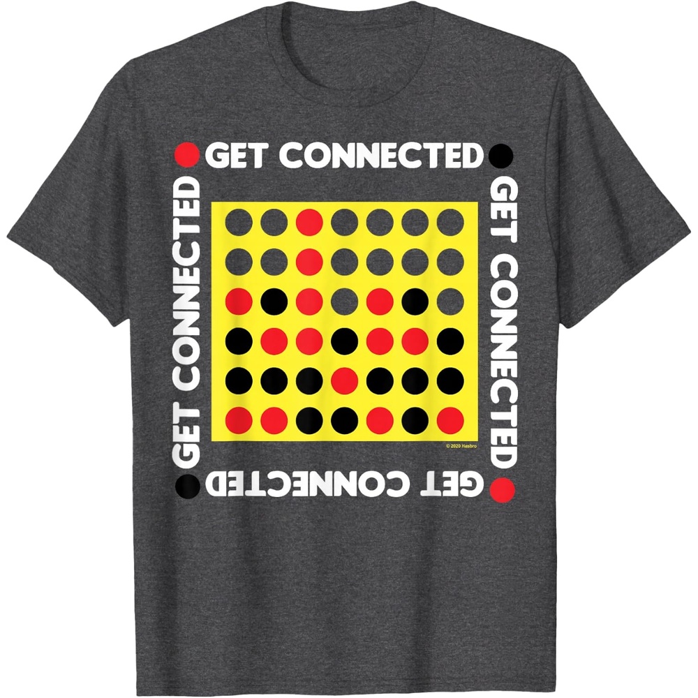 image:imageConnect Four Game Box Up TShirtDark Heather Grey