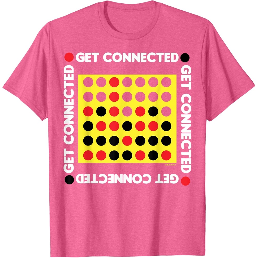image:imageConnect Four Game Box Up TShirtPink Heather