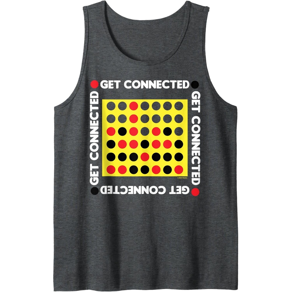 image:imageConnect Four Game Box Up Tank TopDark Heather Grey