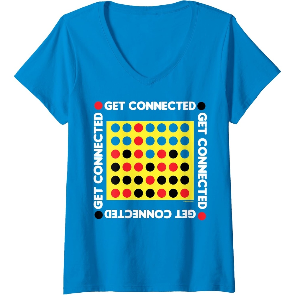 image:imageConnect Four Game Box Up VNeck TShirtSapphire Blue