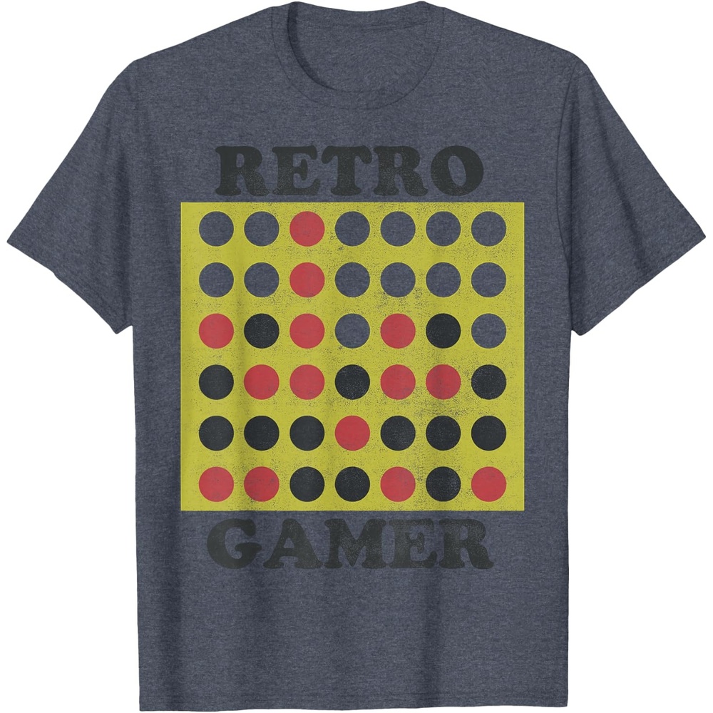image:imageConnect Four Retro Gamer Board TShirtHeather Blue