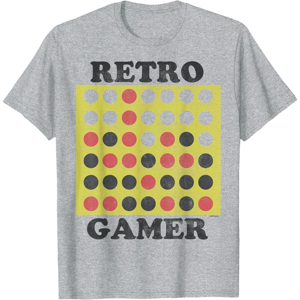 image:imageConnect Four Retro Gamer Board TShirtHeather Grey