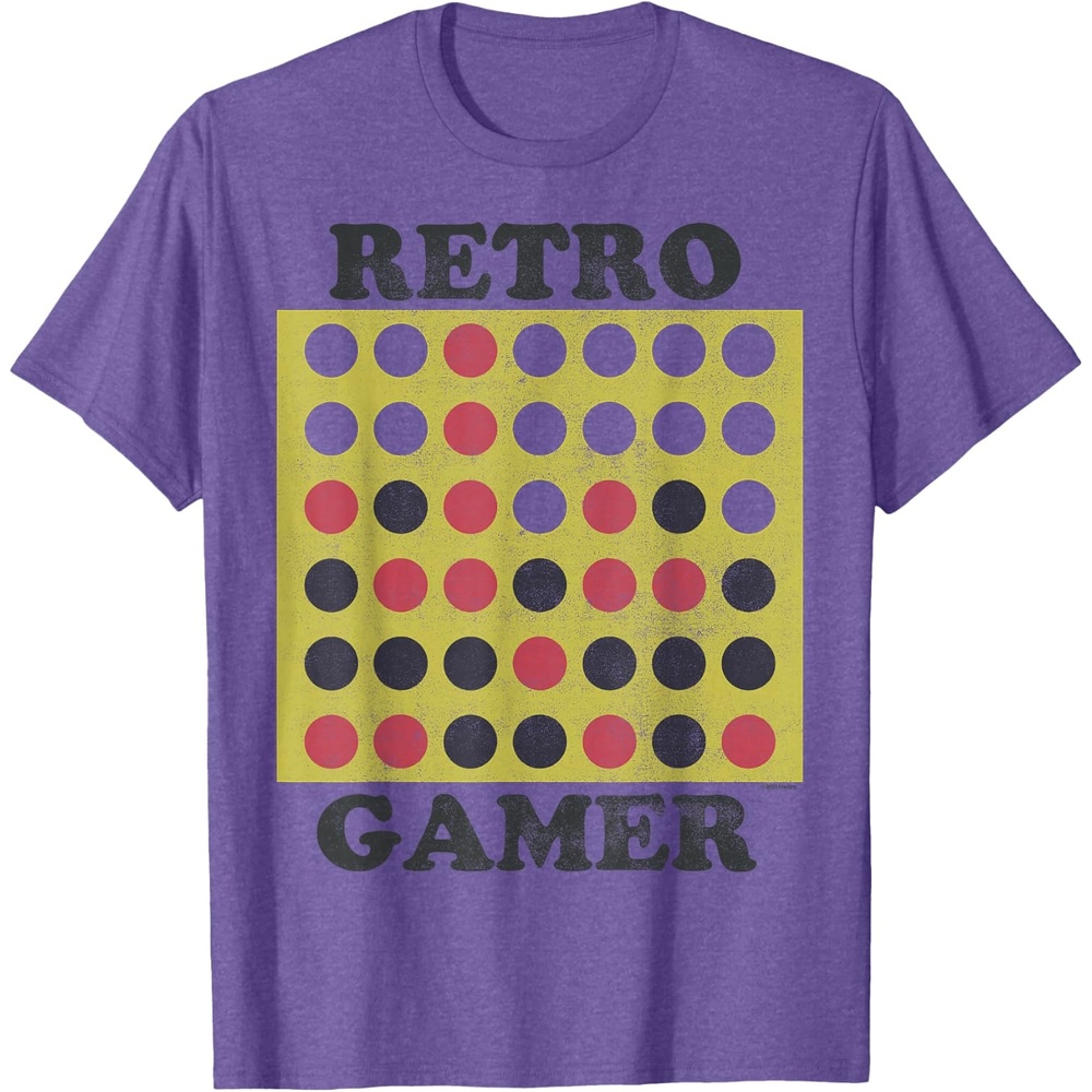 image:imageConnect Four Retro Gamer Board TShirtPurple Heather