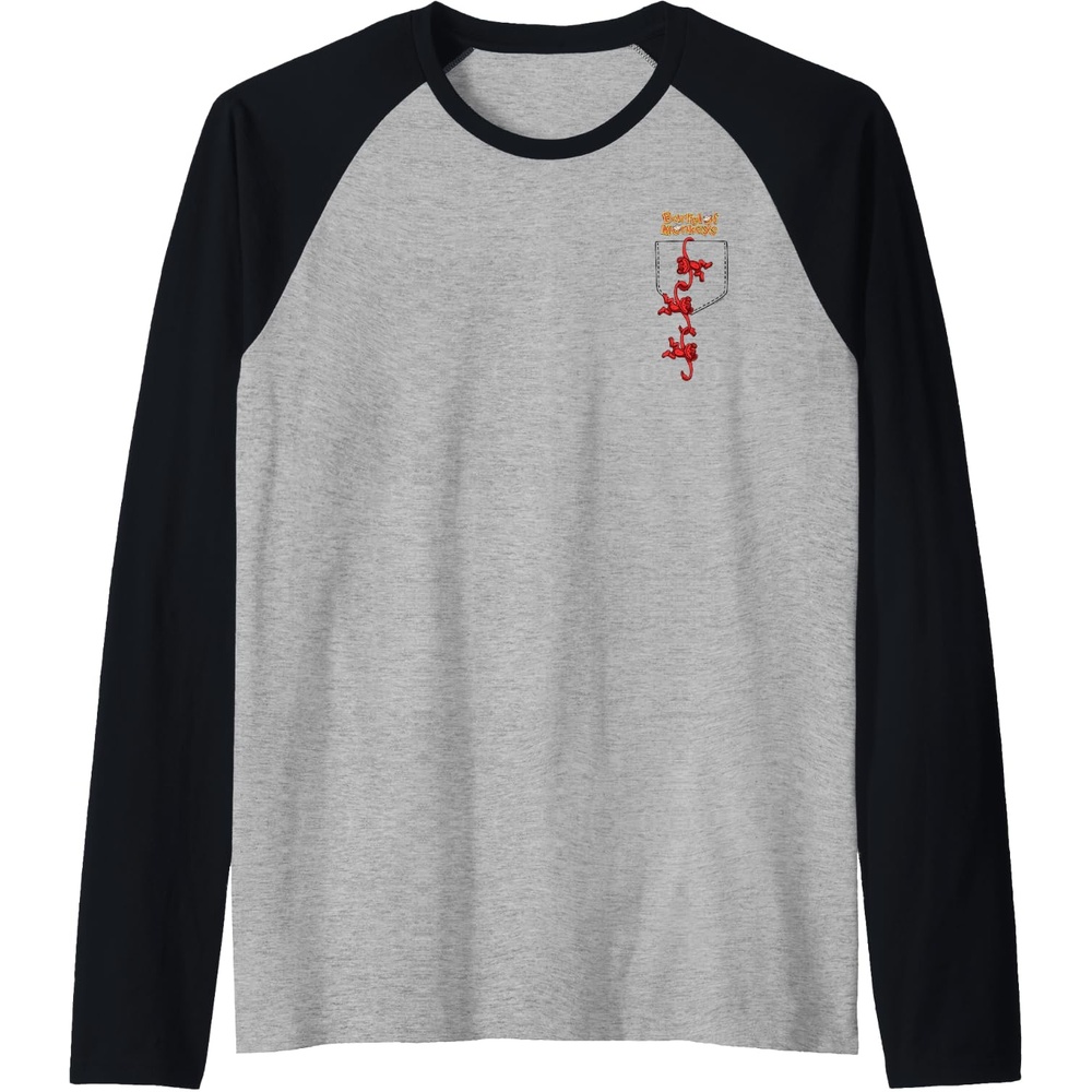 image:imageFaux Pocket Raglan Baseball TeeBlackAthletic Heather