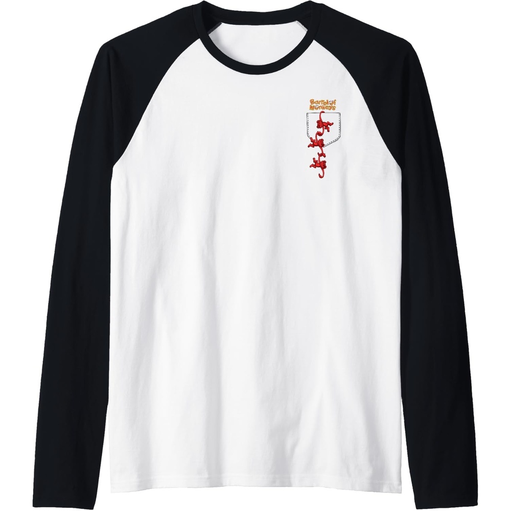 image:imageFaux Pocket Raglan Baseball TeeBlackWhite