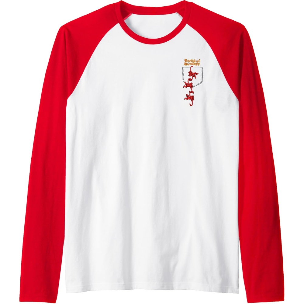 image:imageFaux Pocket Raglan Baseball TeeRedWhite