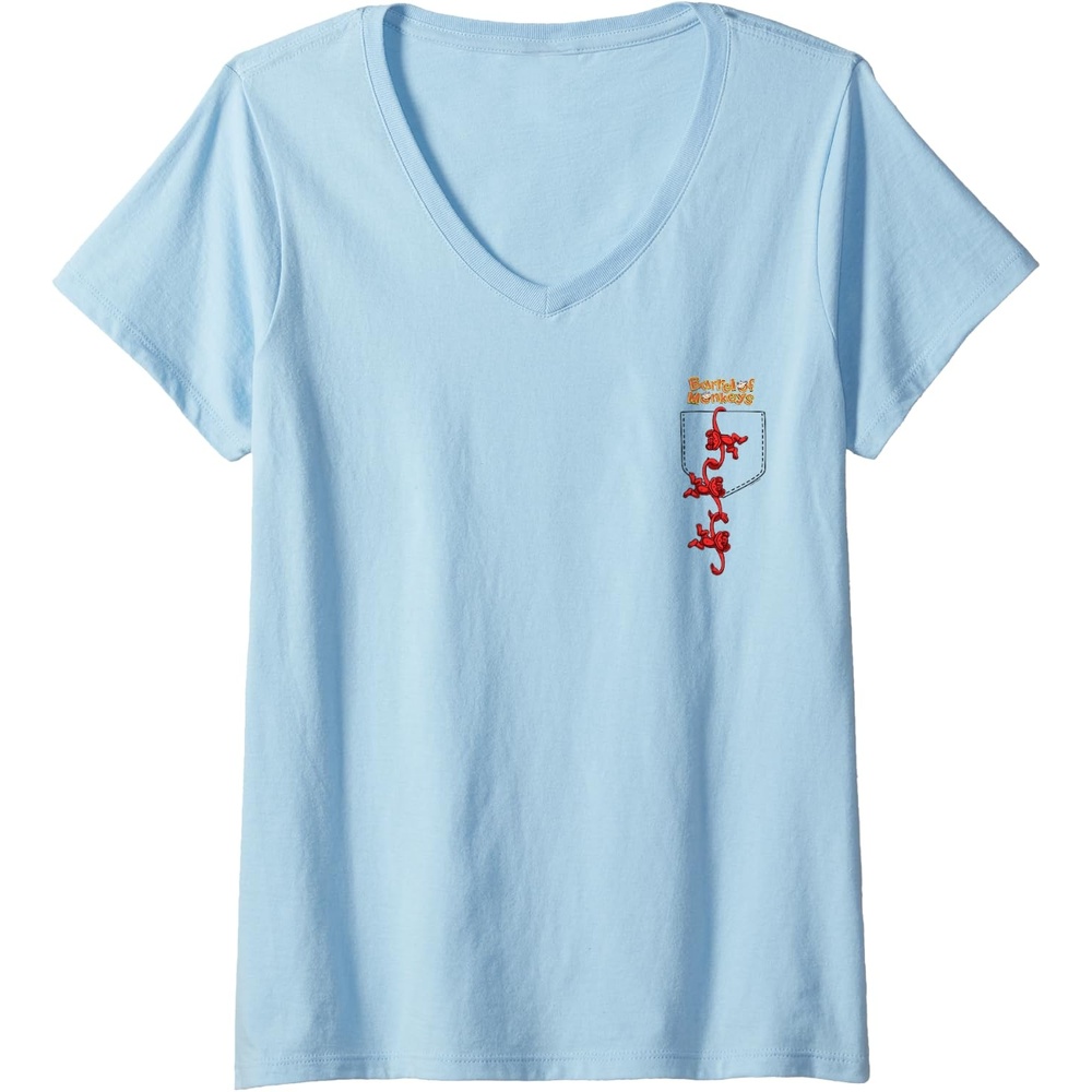 image:imageFaux Pocket VNeck TShirtBaby Blue