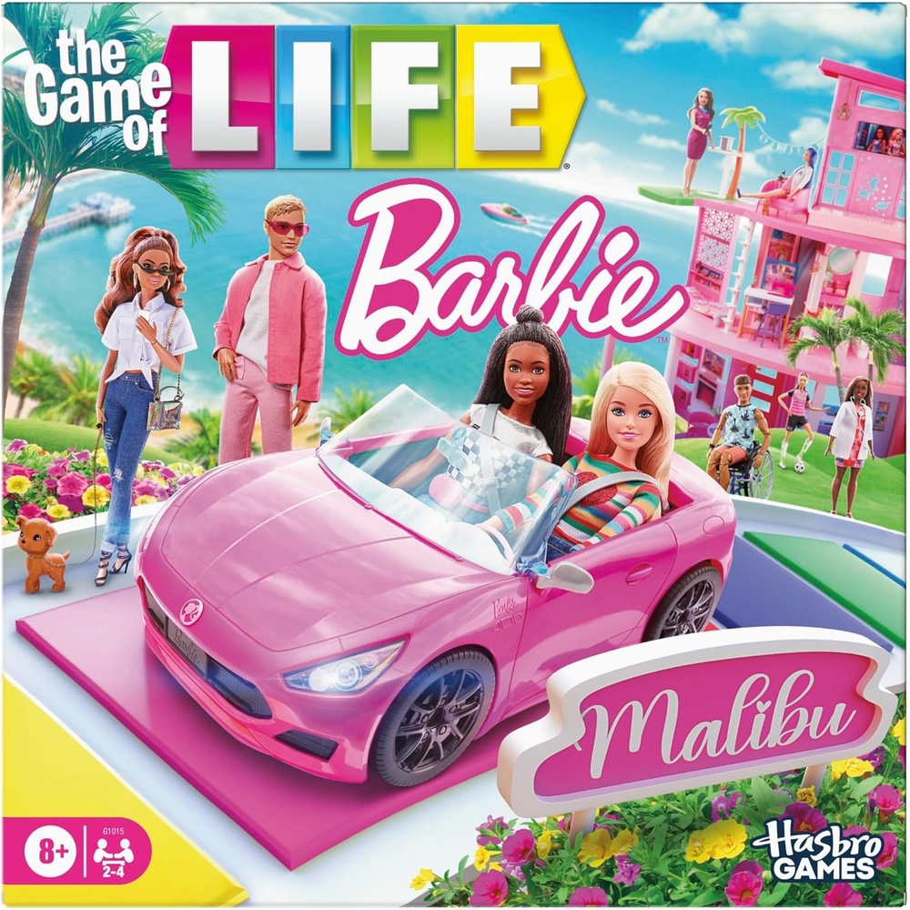 image:imageHasbro Games The Game of Life Barbie Edition Board Game  Ages 8  2 to 4 Players  Fun Family Games for Kids and Adults  Kids Gifts Amazon Exclusive