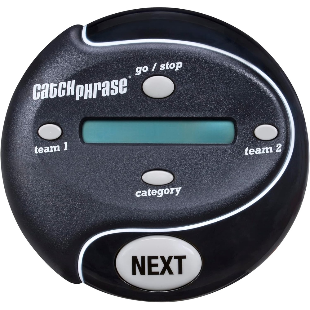 image:imageHasbro Gaming Catch Phrase Electronic Game  Fun Active Handheld Party Games for Adults Teens and Kids  4 or More Players 2 Teams  Portable Summer Travel Activities  Ages 12 Amazon Exclusive