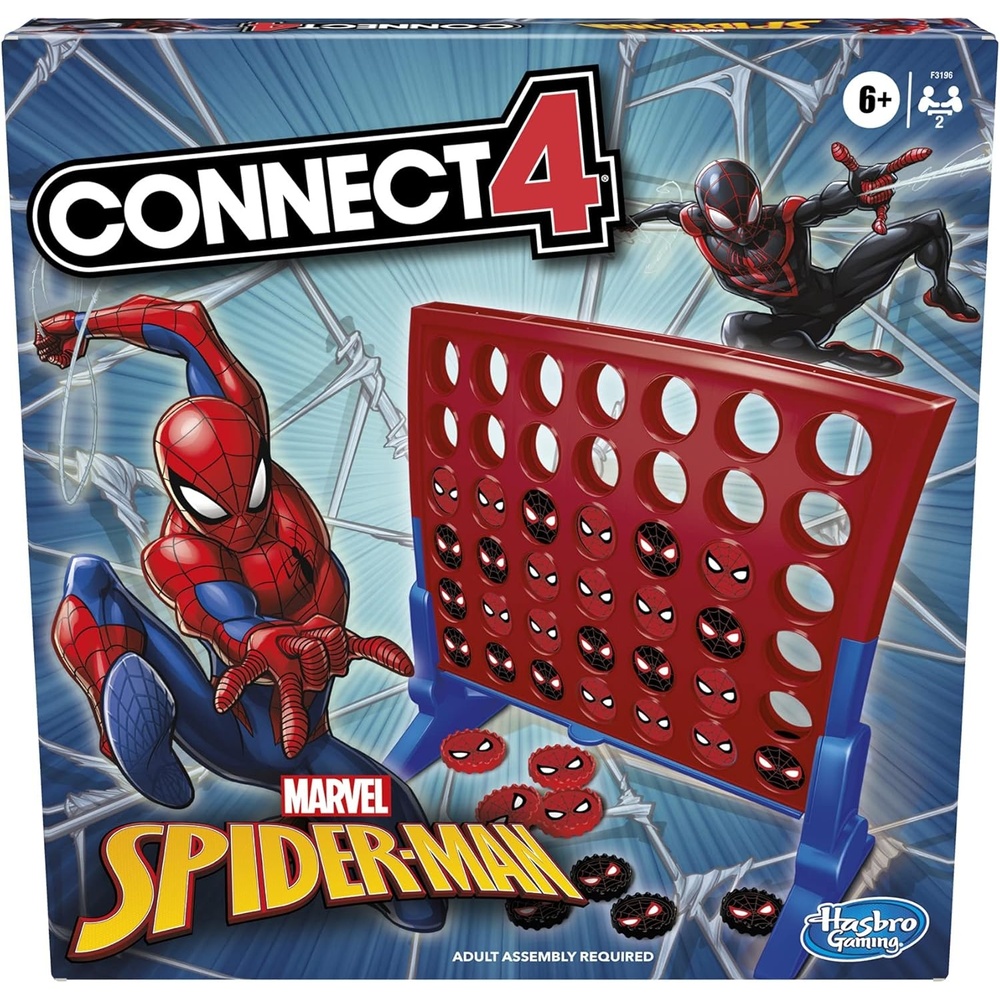 image:imageHasbro Gaming Connect 4 Marvel SpiderMan Edition Strategy Board Game for 2 Players Ages 6 and Up Amazon ExclusiveStrategy Game