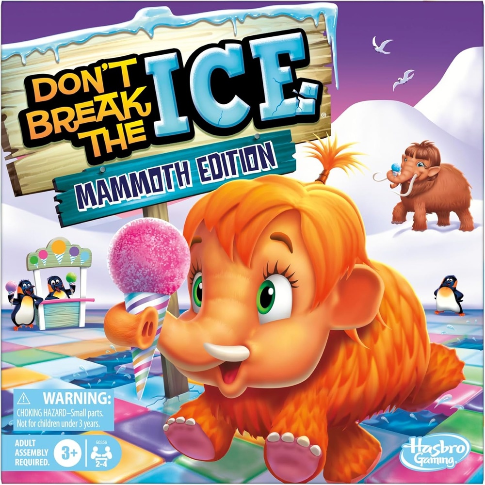 image:imageHasbro Gaming Dont Break The Ice Mammoth Edition Board Game  Ages 3 and Up  2 to 4 Players  Preschool and Kids Games  Easter Gifts for Boys and Girls Amazon Exclusive