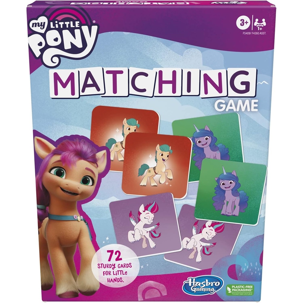 image:imageHasbro Gaming My Little Pony Matching Game for Kids 1 Players Preschool Board Games for Clasroom Back to School Gifts Ages 3
