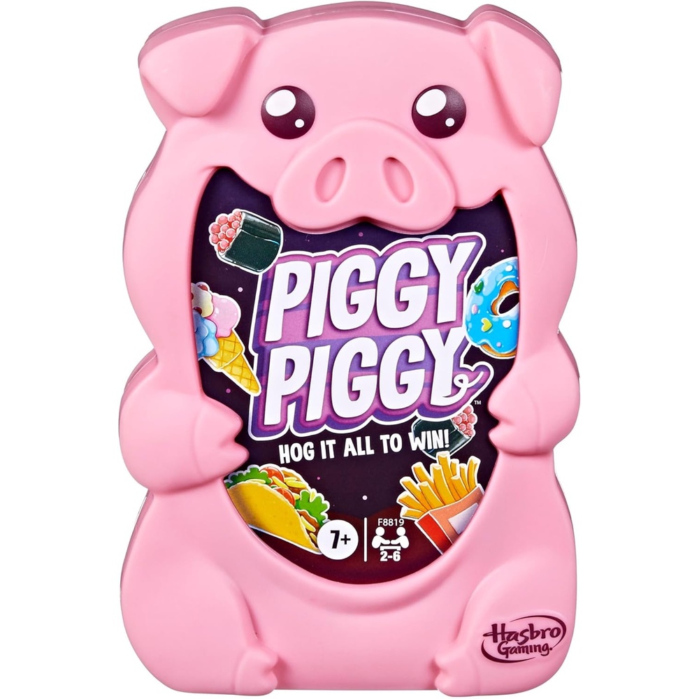 image:imageHasbro Gaming Piggy Piggy Card Game Family Games for Kids Teens and Adults 2 to 6 Players I 20 Mins Average QuickPlaying Travel Games Fun Summer Activities Vacation Essentials Ages 7