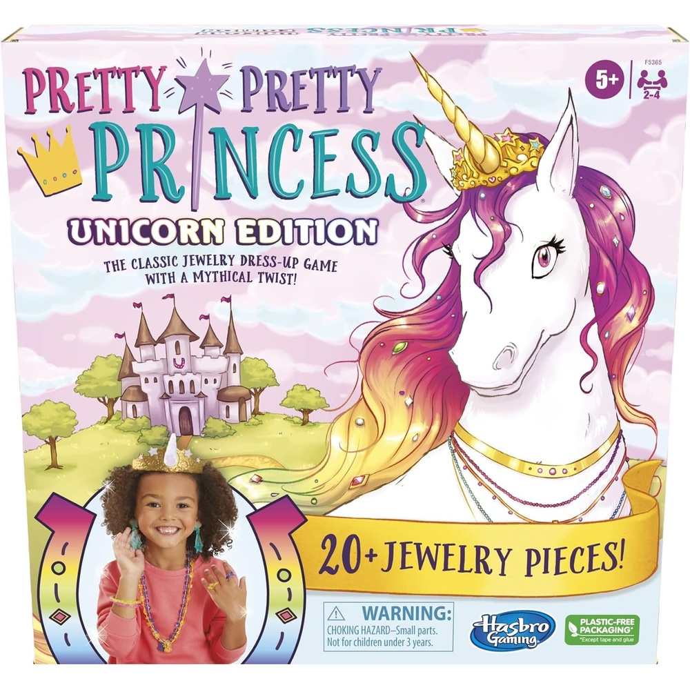 image:imageHasbro Gaming Pretty Princess Unicorn Edition Board Game Includes 20 Pieces Amazon Exclusive