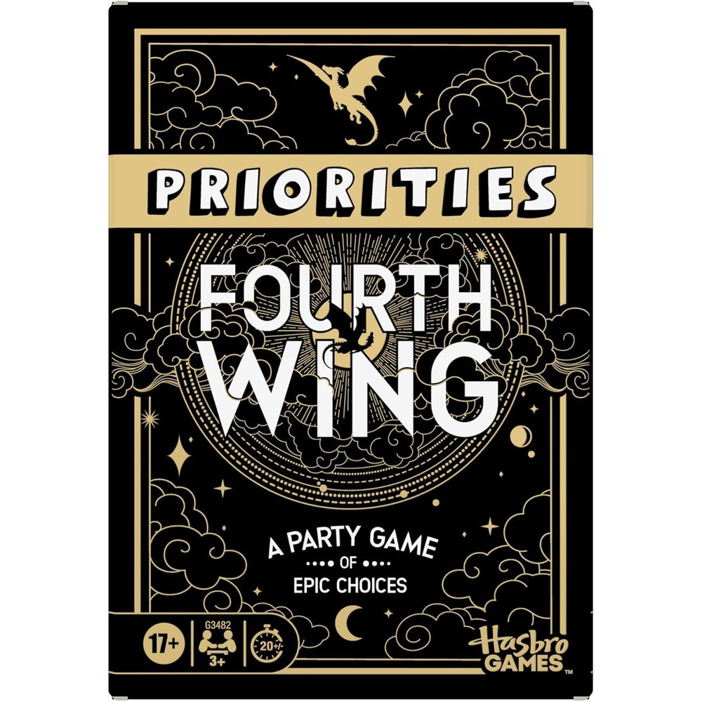 image:imageHasbro Gaming Priorities Fourth Wing Edition Game Officially Licensed Party Game Inspired by Empyrean Series Ages 17 3 Players 20 Mins