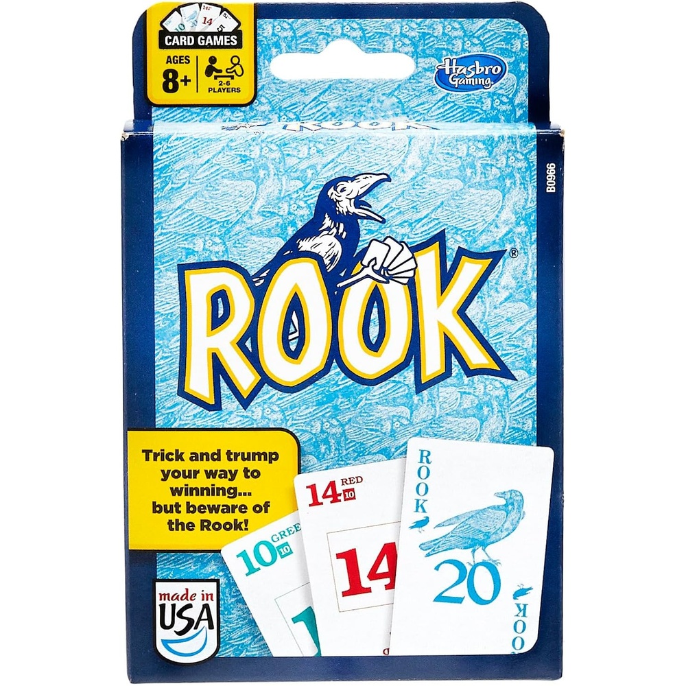 image:imageHasbro Gaming Rook Card Game Family Games for Kids Teens and Adults 2 to 6 Players Bidding and TrickTaking Games Fun Summer Activities Vacation Travel Essentials Ages 8standart