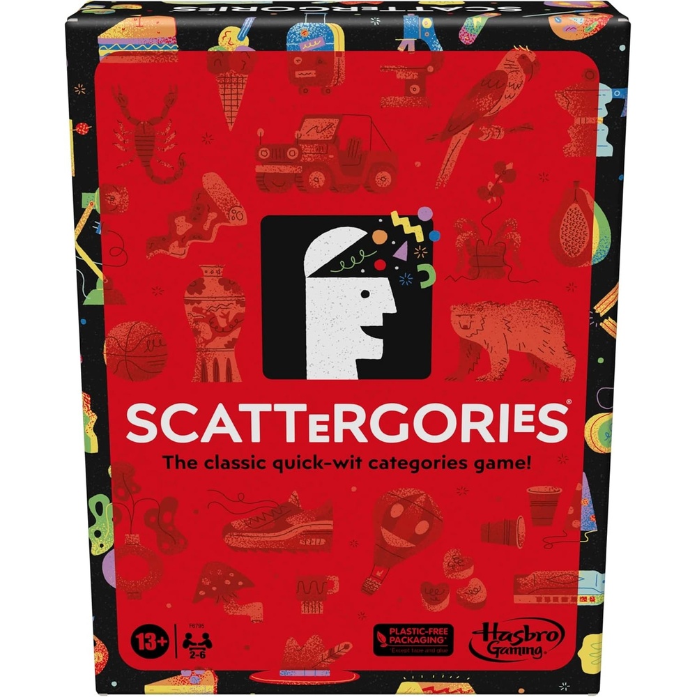 image:imageHasbro Gaming Scattergories Classic Game Party Game for Adults and Teens Ages 13 and up Board Game for 2 PlayersTall