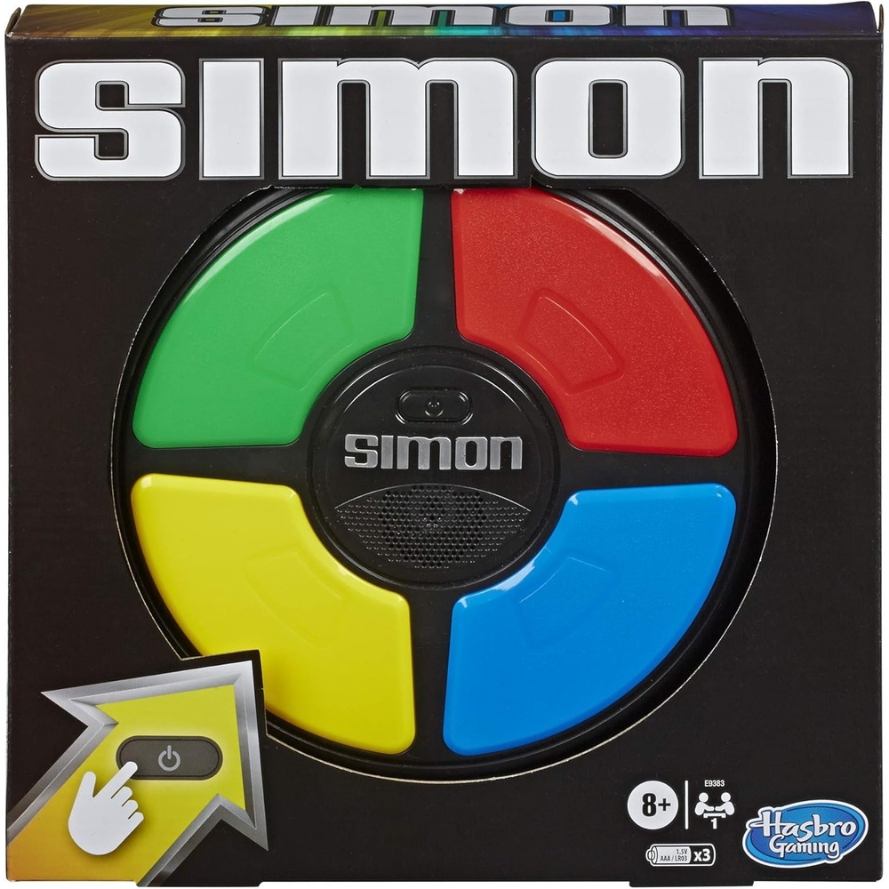 image:imageHasbro Gaming Simon Handheld Electronic Memory Game With Lights and Sounds for Kids Ages 8 and Up