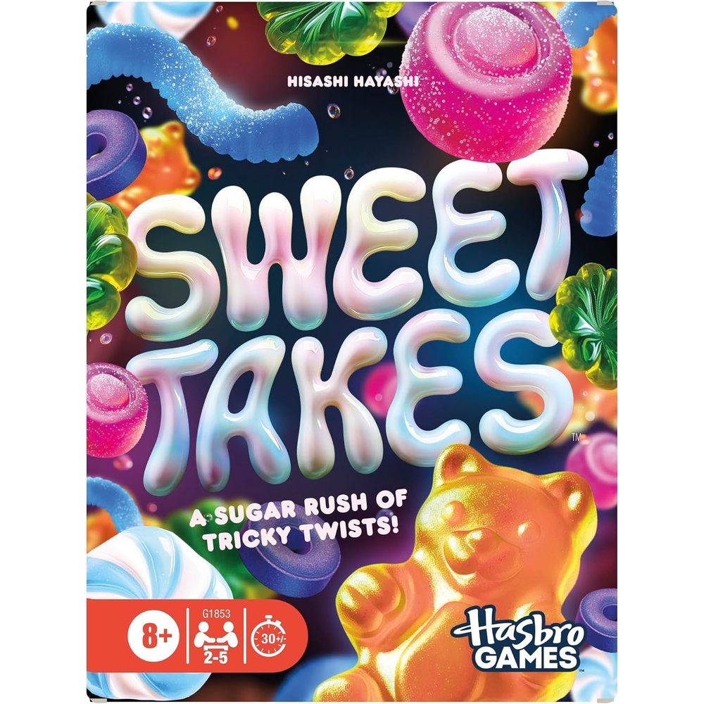 image:imageHasbro Gaming Sweet Takes Game  Candy Themed Family Card Game for Kids Teens and Adults  2 to 5 Players  30 Mins  Fun Summer Activities  Vacation Travel Essentials  Ages 8